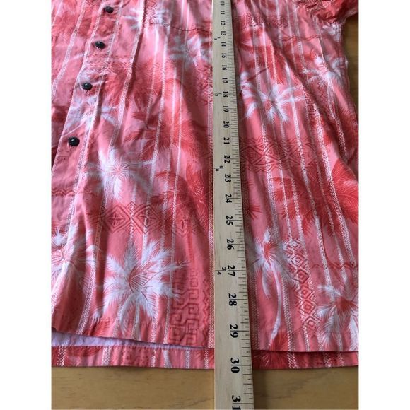 Campia Moda Button-Up Mens palms  Hawaiian Camp Shirt Coconut Button Size XXL - Picture 7 of 12